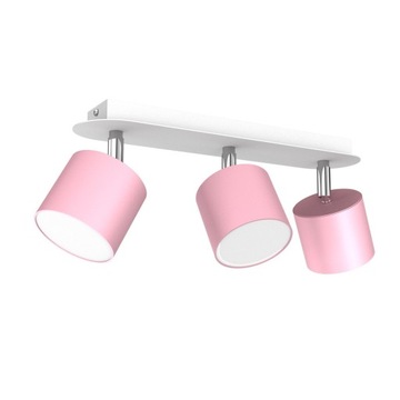 Dziecięca lampa sufitowa różowa Dixie 3xGX53