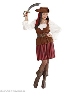 БОРДОВЫЙ КОСТЮМ ПИРАТА ДЛЯ ДЕВОЧКИ 6 ЭЛ. М