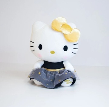Sanrio Hello Kitty w Czarnej Sukience Maskotka Pluszak 25 cm Oryginał