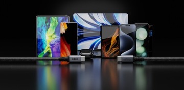 КАБЕЛЬ БЫСТРОЙ ЗАРЯДКИ USB C 100 Вт ДЛЯ ANDROID AUTO TYPE C USB3.2 КОРОТКИЙ 1 М