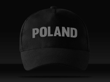 СУПЕРСВЕТООТРАЖАЮЩАЯ ШЛЯПА С СЕРЕБРЯНОЙ НАПИСЬЮ ПОЛЬША ХИТ