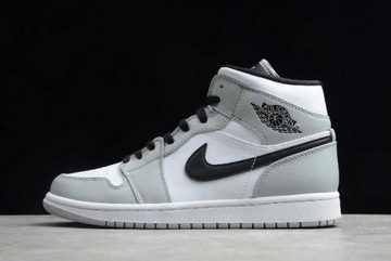 BUTY SPORTOWE NIKE AIR JORDAN 1 RETRO MID LIGHT SMOKE GREY SZARE BIAŁE R 43