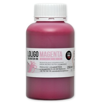 Atrament Loligo - 250 ml SUBLIMACJA light MAGENTA