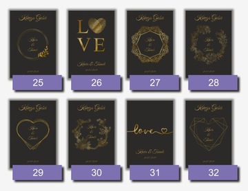 Гостевая книга на свадьбу ЧЕРНАЯ вертикаль + золотые края