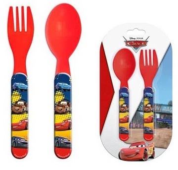 sztućce AUTA ZYGZAK MCQUEEN łyżka widelec