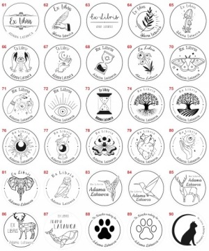 Штамп EX LIBRIS Fi50 с чернильницей - PRO