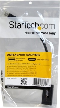 Адаптер Startech miniDisplayport HDMI MDP2HD4KS