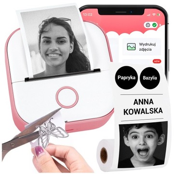 PHOMEMO T02 MINI DRUKARKA TERMICZNA ZDJĘĆ NOTATEK ETYKIET SAMOPRZYLEPNYCH