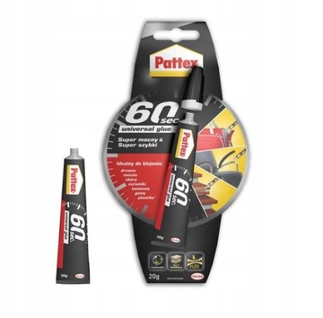 KLEJ PATTEX 60 SEKUND 20G MOCNY BŁYSKAWICZNY