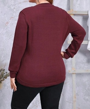 V8667 SHEIN Curve sweter sweterek damski guziki L