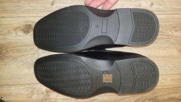 Buty Bruno Marc 45/46 30cm czarne pantofle Nowe wsuwane czarne