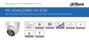 IP-КАМЕРА IPC-HDW1239DT-PV-STW Wi-Fi, интеллектуальная двойная подсветка, активное сдерживание —