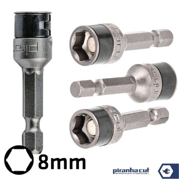 Ударная головка PiranhaCut с фермерским шаром 8 мм.