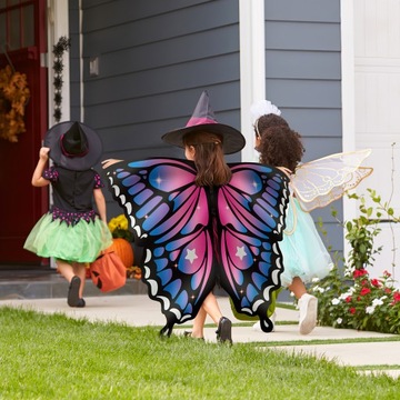 КОСТЮМ БАБОЧКИ ДЛЯ ДЕВОЧЕК ДЕТСКИЙ ШАРФ БАБОЧКА С КРЫЛЬЯМИ ИДЕАЛЬНО