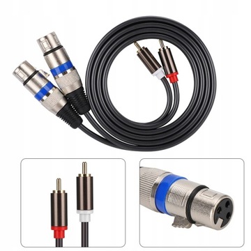 kabla XLR czarny 20cm*2cm linia audio 1