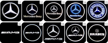 КОМПЛЕКТ ИЗ 2 СВЕТОДИОДНЫХ ЛАМП ПРОЕКТОР ЛОГОТИП ЛОГОТИП MERCEDES E CLASS W211 2002-09