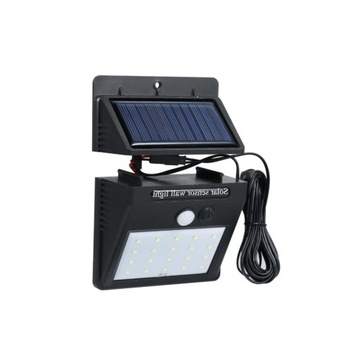 Lampa LED solarna 30xSMD czujnik ruchu 2,5m kabel
