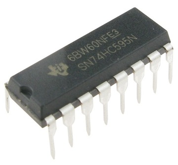 SN74HC595N 8 bitowy rejestr SIPO serial-in parallel-out DIP16 /2414