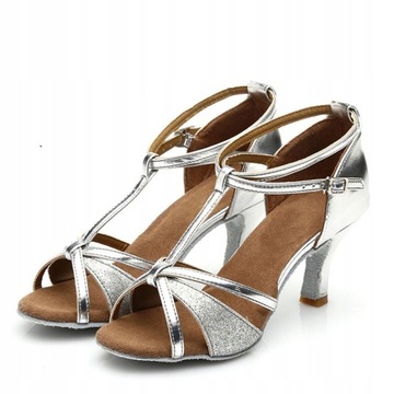 BUTY DO TAŃCA TOWARZYSKIEGO TANECZNE SZPILKI 5.5cm