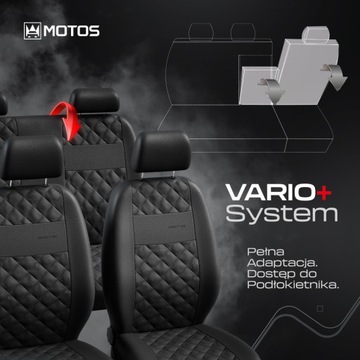 Pokrowce uniwersalne AUTODEKOR Perfect Line czarne wykończenie