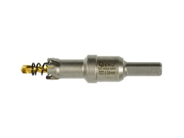 Otwornica widiowa do metalu 16mm z wiertłem tytan