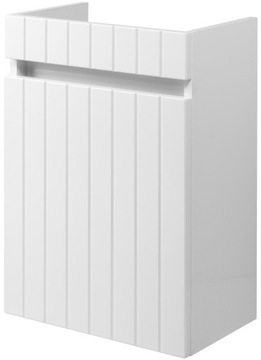 BIAŁA Szafka Łazienkowa 40 cm FREZOWANY front MDF Mała Łazienka