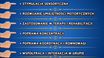 Сенсорная дорожка Монтессори, бревно, река, большой набор из 20 элементов
