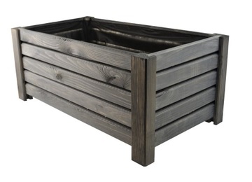 ДЕРЕВЯННЫЙ САДОВЫЙ ЦВЕТОЧНЫЙ ЦВЕТОК для террасы КОРОБКА 60 см