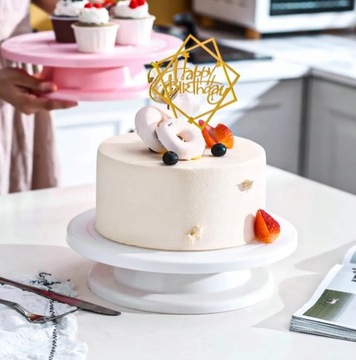 ТАРЕЛКА, ПОВОРОТНАЯ ТАРЕЛКА, ШПАТЕЛЯ, ДЕКОРАТОР ДЛЯ УКРАШЕНИЯ ТОРТОВ, ТОРТ 413