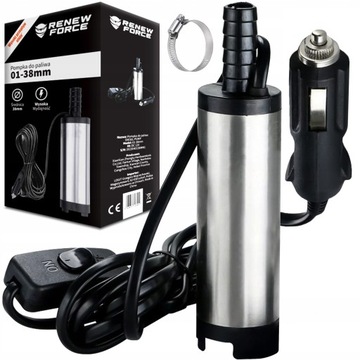 Pompa pompka do paliwa ropy oleju wody 12v 38mm