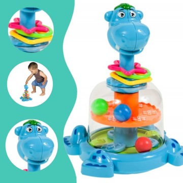 ИНТЕРАКТИВНЫЙ СПИННЕР-КАРУСЕЛЬ HIPCIO С ШАРИКАМИ СПИННЕР ПОДАРОК ​​РЕБЕНКУ ОДИН ГОДА