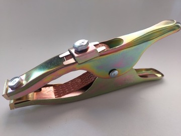 Зажим POLAR GRASS ЛАТУНЬ 300А КАЧЕСТВО!