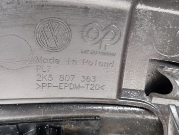 CT-256 VW CADDY 2K5 NÁRAZNÍK ZADNÍ 2K5807363 ORIGINÁLNÍ