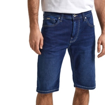 PEPE JEANS MĘSKIE SZORTY JEANSOWE SLIM GYMDIGO GRANATOWE 38