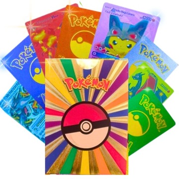 POKEMON KARTY TALIA KART KOLEKCJONERSKICH 55 KART EDYCJA KOLOROWA