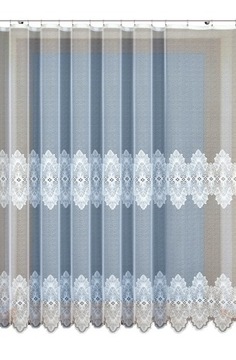 BIAŁA FIRANA METRAŻOWA ŻAKARD 351680 WYS. 160 CM