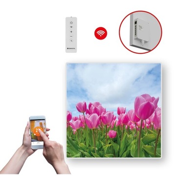 DEKORACYJNY PANEL GRZEWCZY na podczerwień o mocy 350W z WIFI