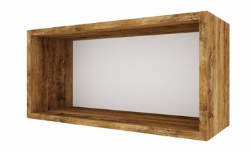 PÓŁKA WISZĄCA ŚCIENNA DREWNO RETRO 60CM