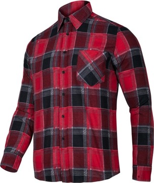 Koszula flanelowa czerwona rozmiar 3XL, LAHTI