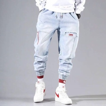 2024 New Streetwear Hip Hop Cargo Pants Men's Jean