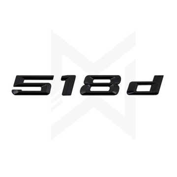 ЭМБЛЕМА BMW черные цифры цифры 518 ЗАДНИЙ КАПОТ F10 F11 LCI 518d!