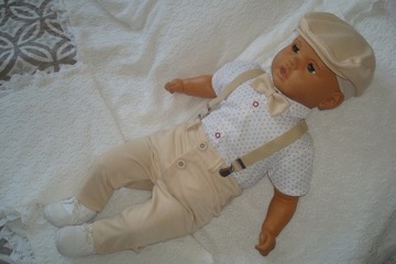 БЕЖЕВЫЙ КОМПЛЕКТ ЛЕТНЕЙ ОДЕЖДЫ /КРЕЩЕНИЕ/СВАДЬБА/ 68