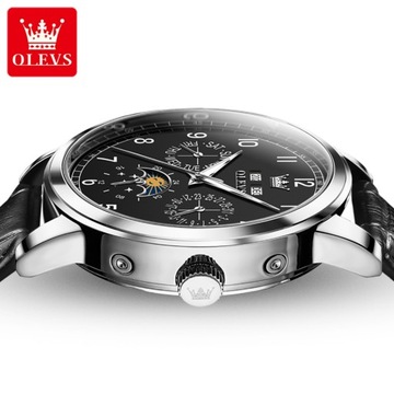 OLEVS 6698 Деловые механические мужские часы
