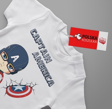 KOSZULKA T-SHIRT CAPTAIN AMERICA MARVEL XL JAKOŚĆ