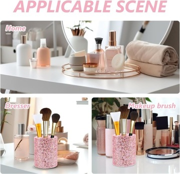 Brokatowy Uchwyt Na Pędzle Do Makijażu Uchwyt Na Na Biurko Pojemnik Na Ołów