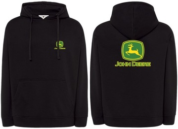 Bluza męska JOHN DEERE wciągana z kapturem r.XL