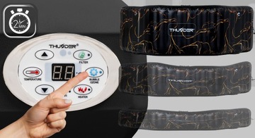 БОЛЬШОЙ надувной садовый бассейн на 6 человек с гидромассажем Wi-Fi THUNDER