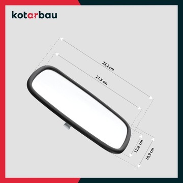 LUSTERKO ZEWNĘTRZNE UNIWERSALNE 19x23cm DO CIĄGNIKA TRAKTORA KOPARKI MASZYN