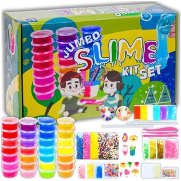 ZESTAW DO ROBIENIA SLIME FABRYKA LABORATORIUM SLIME BOX GLUT JUMBO