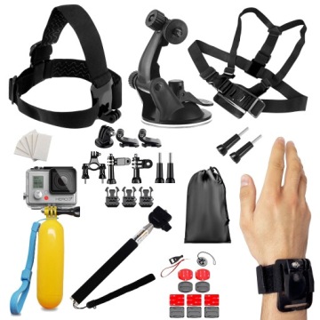XXL НАБОР АКСЕССУАРОВ КРЕПЛЕНИЯ ДЛЯ СПОРТИВНЫХ КАМЕР ЧЕХОЛ ДЛЯ ШТАТИВА GoPro 50in1